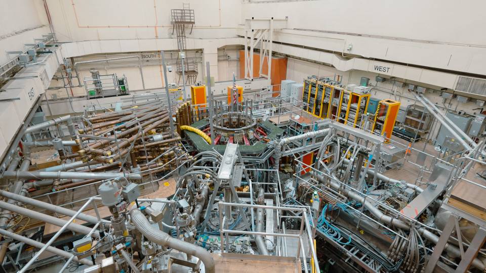 An aerial view of PPPL's NSTX-U